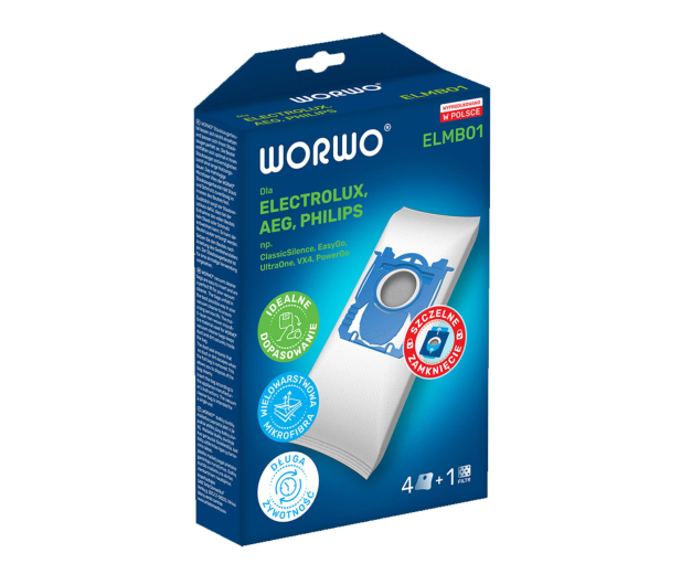 WORWO WORKI ELECTROLUX/PHILIPS WOR-BAG ELMB01 /KPL4 - 1504887 - zdjęcie